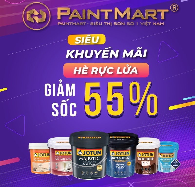 Khuyến mãi sơn Jotun, giảm đến 55%